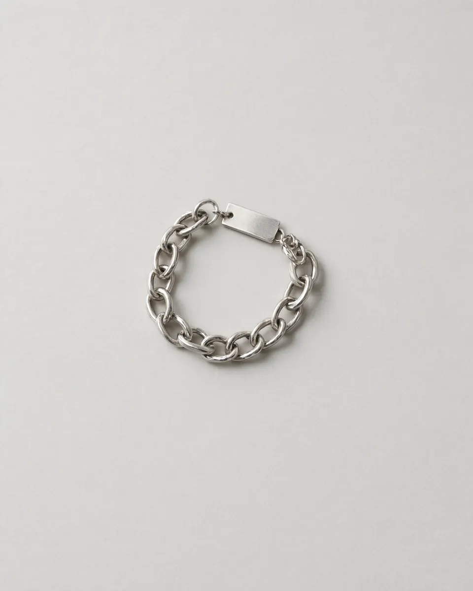 Chain cuff, pastel hand-dyed