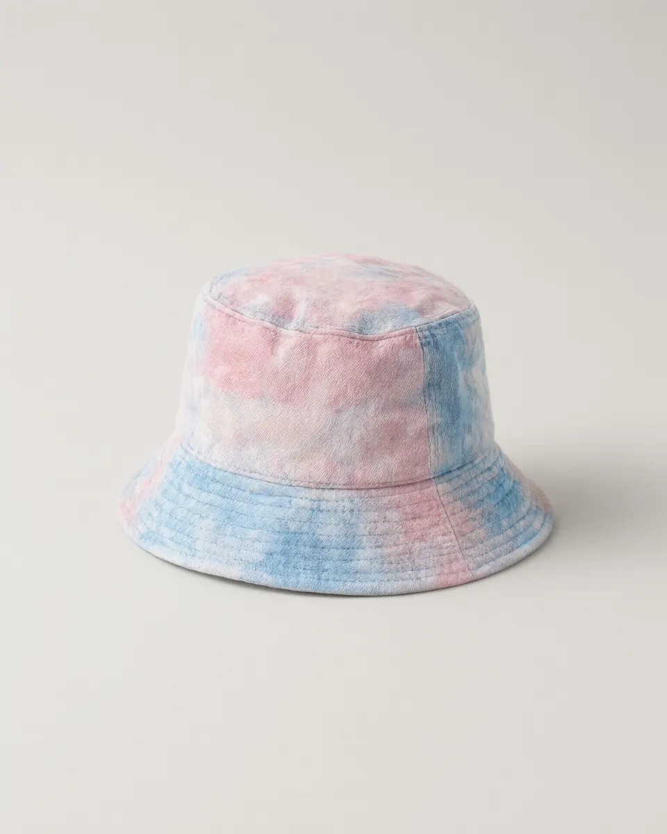 Bucket hat, pastel hand-dyed